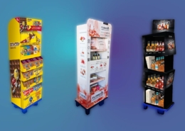 Three beautiful POS displays
